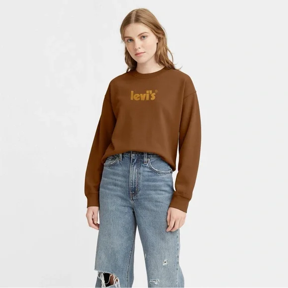 NWT Levi’s Graphic Standard Crewneck Sweatshirt Pullover - Picture 2 of 11